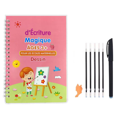 04 CAHIERS D'ECRITURE MAGIQUE 3D REUITILISABLE